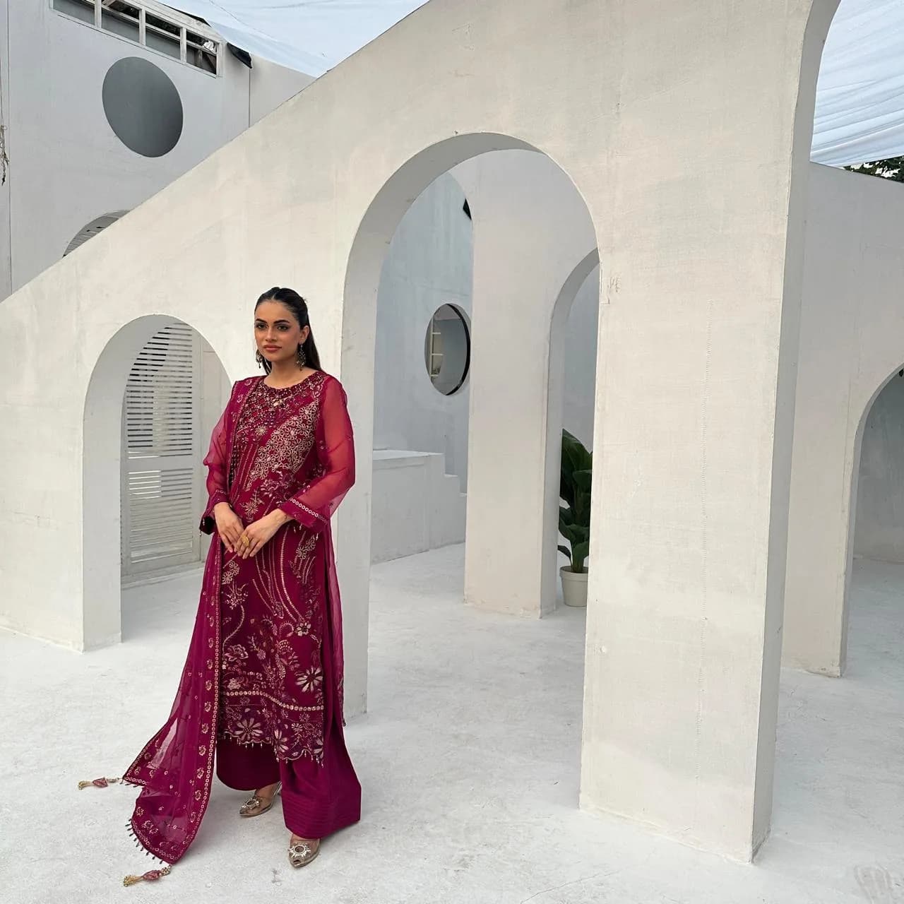 Modern BG Set professional studio set in Lahore, Pakistan - MR Studio Video Production Studio - Professional Photography and Video Background Set 1