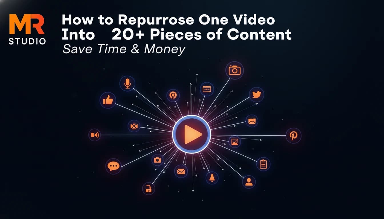 How to Repurpose One Video Into 20+ Pieces of Content (Save Time & Money)